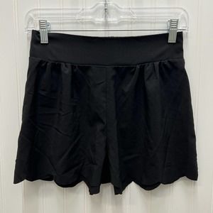 J&M Clothing black scallop shorts